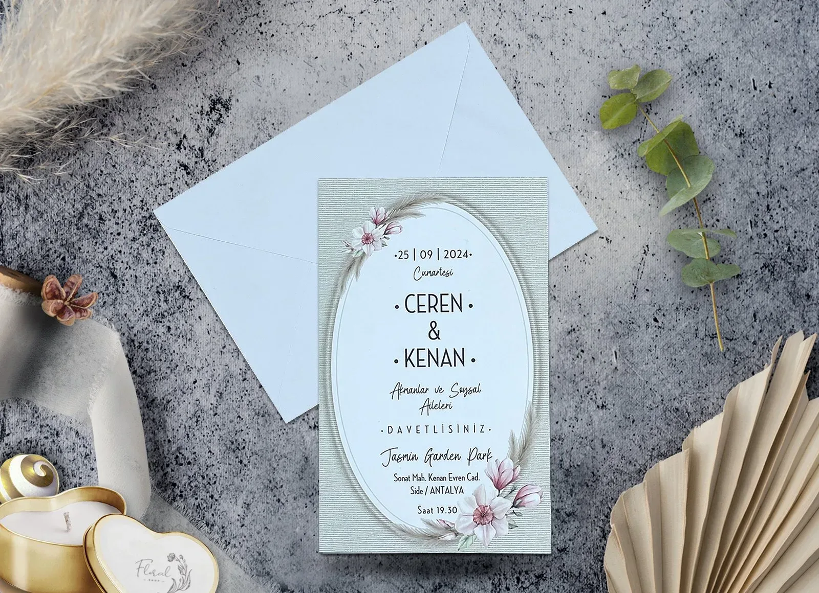 7095 Moon Elegance Davetiye